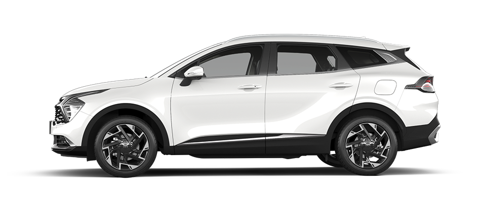 KIA SPORTAGE color Glacial White Pearl